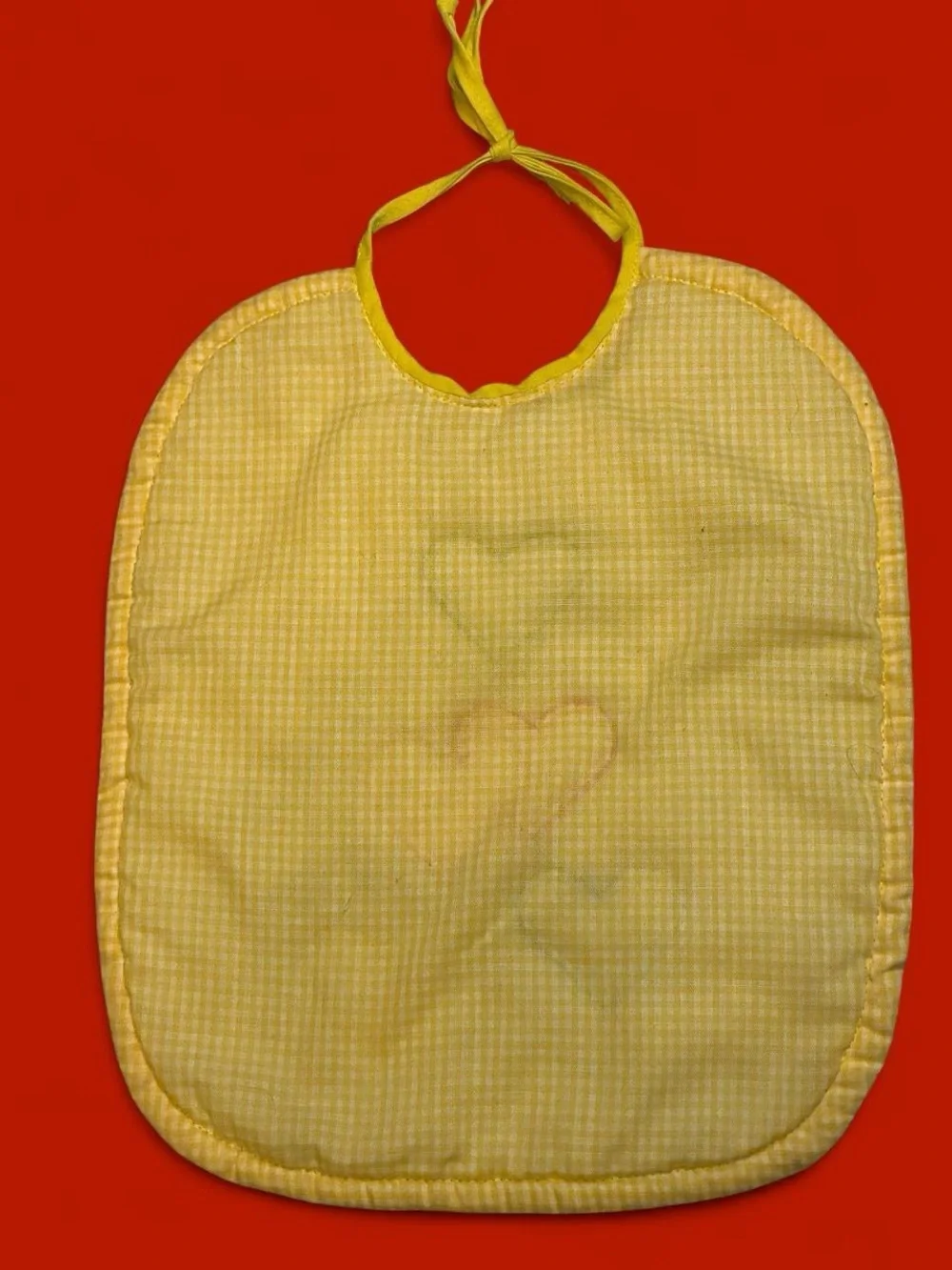 Vintage quilted yellow